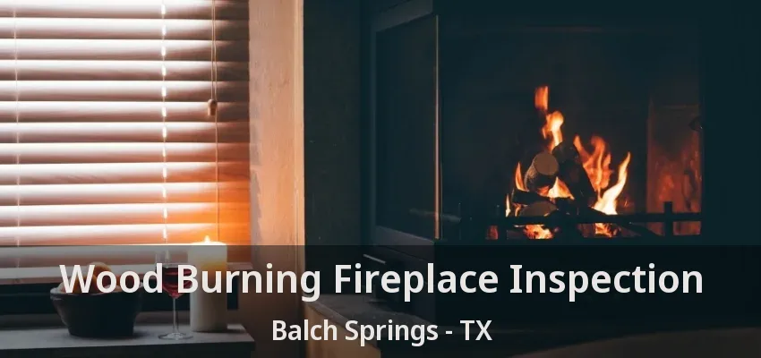 Wood Burning Fireplace Inspection Balch Springs - TX